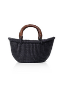 Small basket bag black